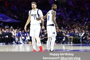 欧文33岁生日！东契奇晒合照送祝福：祝你生日快乐 兄弟