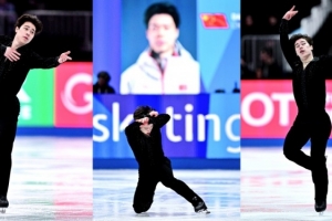 戴大卫为中国队锁定一个2026年米兰冬奥会花滑男单参赛席位