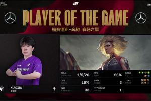 多次开到RNG C位！Xiaoxia芮尔表现亮眼杀死比赛斩获对局MVP！
