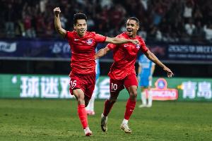 状态很火热！杨超声新赛季3场3球，与4名外援并列射手榜头名