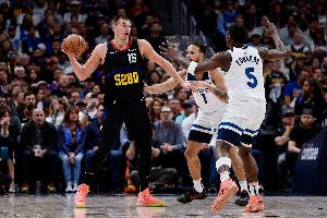 森林狼VS掘金首发：爱德华兹*兰德尔领衔狼群 约基奇&戈登出战