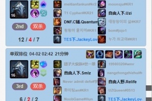 这中单也不难啊！JKL韩服排位连打两局中单维克托合计砍下18-6-9