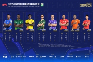 中超二月/三月最佳球员候选：克雷桑、古斯塔沃、杨超声等8将入围