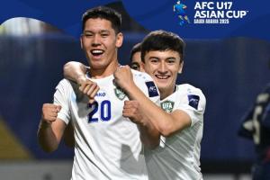 国少同组对手！乌兹别克斯坦4-1大胜泰国，曼联15岁小将泰勒破门