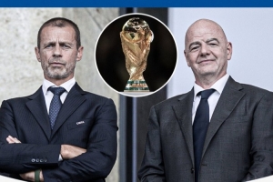 反对世界杯扩军64队！欧足联主席切费林：这不是一个好主意