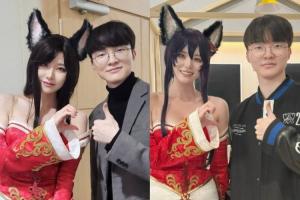 韩国美女Coser发文祝贺Faker出道12周年:SKT玫瑰绝唱皇冠之主