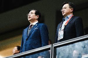 宋凯鼓励国少队员：看到差距后，继续努力，一定要把技术练好！