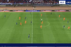 开场仅38秒！邓涵文右路传中，图多列头球破门，三镇1-0领先玉昆