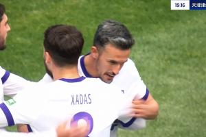 6场7球！基莱斯长驱直入+冷静一扣推射破门，津门虎1-0英博