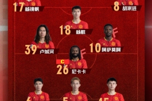 中甲第四轮广西平果国晶客战深圳青年人首发名单