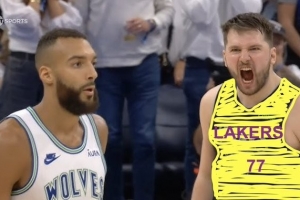 来了老弟东契奇去年西决率队4-1森林狼 场均32.4+9.6+8.2+2.2