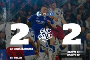 德乙2轮不胜！汉堡几乎全场多打1人，遭十人沙尔克04顽强扳平