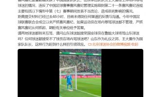 北京球迷协会：已向中足联反映王大雷辱骂球迷情况，未得到反馈