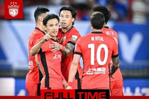 2025华润饮料中超联赛第11轮，武汉三镇0比2上海海港