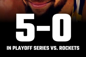 血脉压制！勇士队史第五次在季后赛战胜火箭
