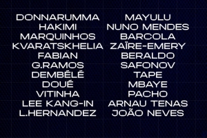 巴黎对阵阿森纳名单：登贝莱领衔，阿什拉夫、K77在列&金彭贝缺席