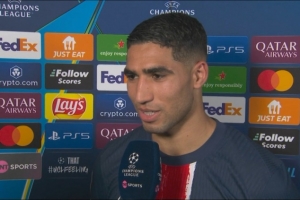 阿什拉夫：能在决赛碰老队友和老东家很特别 多纳鲁马比索默更强