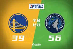 勇士14人轮换！森林狼半场领先17分！华子7分伤退 兰德尔16分！