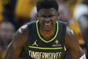 狼的传人爱德华兹生涯季后赛胜场数超越加内特 成队史第一人