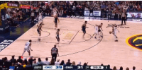 约基奇被SGA造2+1！马上模仿同样动作打进裁判给提前犯规️