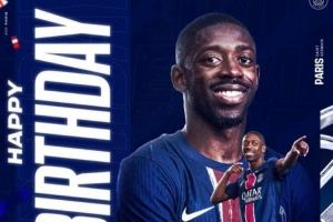 金球大热，巴黎官方祝登贝莱28岁生日快乐&本赛季33球13助