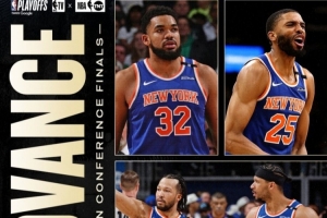 记者：森林狼唐斯交易奠定赛季惊喜基调 如今两队均打入分区决赛