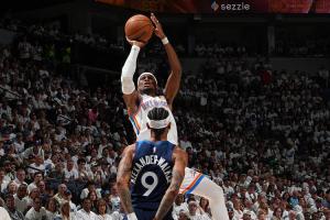 西决前4场：森林狼总得分460-461雷霆 但是大比分1-3濒临淘汰