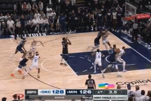 华子罚球故意不中 亚历山大拿板扔给场边观众 森林狼空接失败