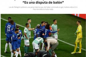 阿斯报：贝蒂斯残酷的失利伴随着一些争议，詹姆斯禁区似乎手球了