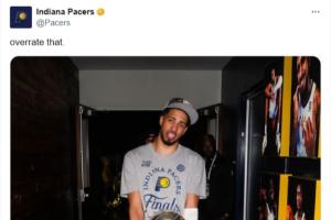 都别走步行者官推杀疯了：来高估一下东部冠军啊！