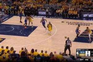 顶级卡莱尔开场就设计大头得手！步行者众人看服了~