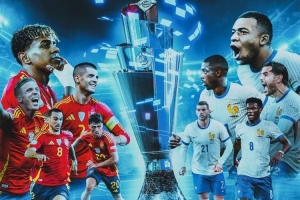 法国队发布对阵西班牙海报：姆巴佩、登贝莱、亚马尔、佩德里出镜