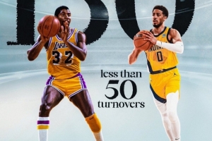 比肩魔术师！哈利伯顿总决赛前助攻150+&失误＜50 历史第二人