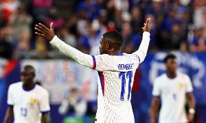 官方：登贝莱、巴尔科拉因伤无缘出战德国，前者大腿肌肉受伤