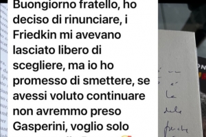 罗体主编晒拉涅利聊天记录：我决定放弃执教意大利，说过不再执教
