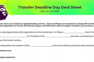 英超官方：夏窗第一阶段关闭，俱乐部需等到6月16日完成签约