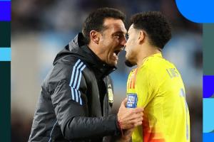 迪亚斯谈与斯卡洛尼交流：他看到了我不满裁判，我们非常尊重他们