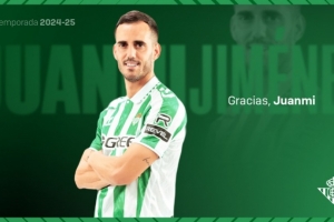 贝蒂斯官方：赫塔费买断32岁前锋胡安-米格尔 据悉买断费120万欧