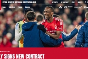 诺丁汉森林官方：科特迪瓦后卫博利续约至2026年