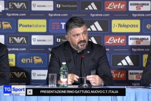 加图索就任发布会：目标将意大利带回世界杯；想做到里皮所做的事