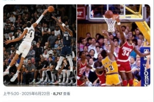 117场430次VS150场451次！美媒：文班能否打破大梦历史盖帽纪录？