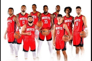 火箭媒体晒九人轮换阵容并致谢哈登 后者曾给球队带来大量资产
