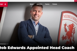 官方：罗布-爱德华兹出任米德尔斯堡主帅，签约三年