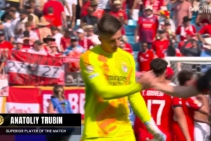 4次扑救全场最多！特鲁宾当选本菲卡1-0拜仁一役全场最佳