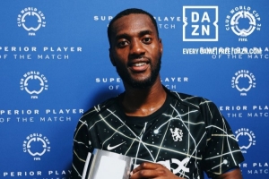 头球首开纪录！官方：托辛当选切尔西VS突尼斯希望全场最佳球员