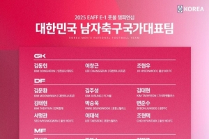 官方：东亚杯名单从23人扩增至26人，韩国队补招3名球员