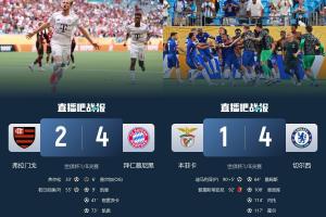 命苦的小组第1C组D组第1分别战切尔西&拜仁，双双遭到淘汰