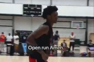 野蛮生长美媒发阿门-汤普森近期打球视频：攻防游刃有余