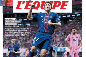 队报挖苦梅西：又在巴黎球员奔跑时散步 养老队从未给人赢球幻觉