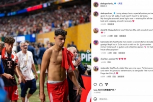 帕夫洛维奇社媒：全力以赴后输球令人痛苦，祝穆西亚拉早日康复